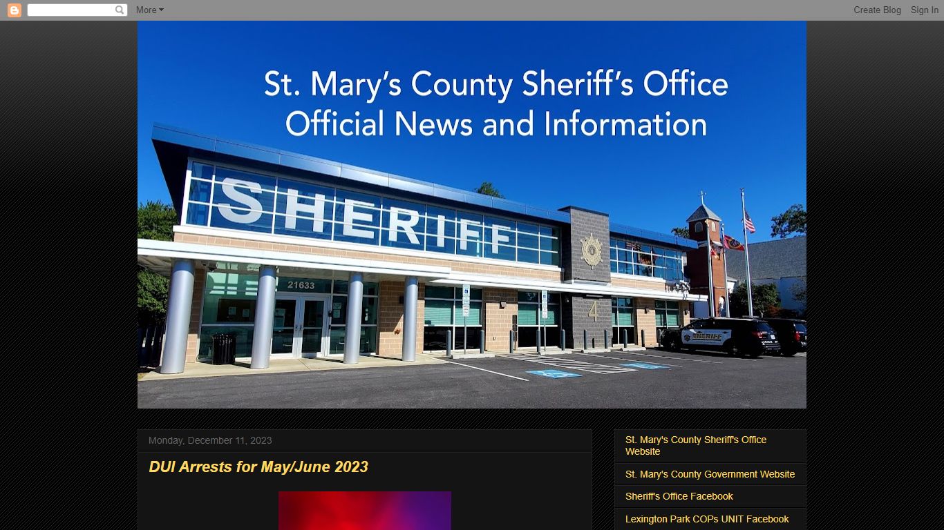 St. Mary's County Sheriff's Office - News